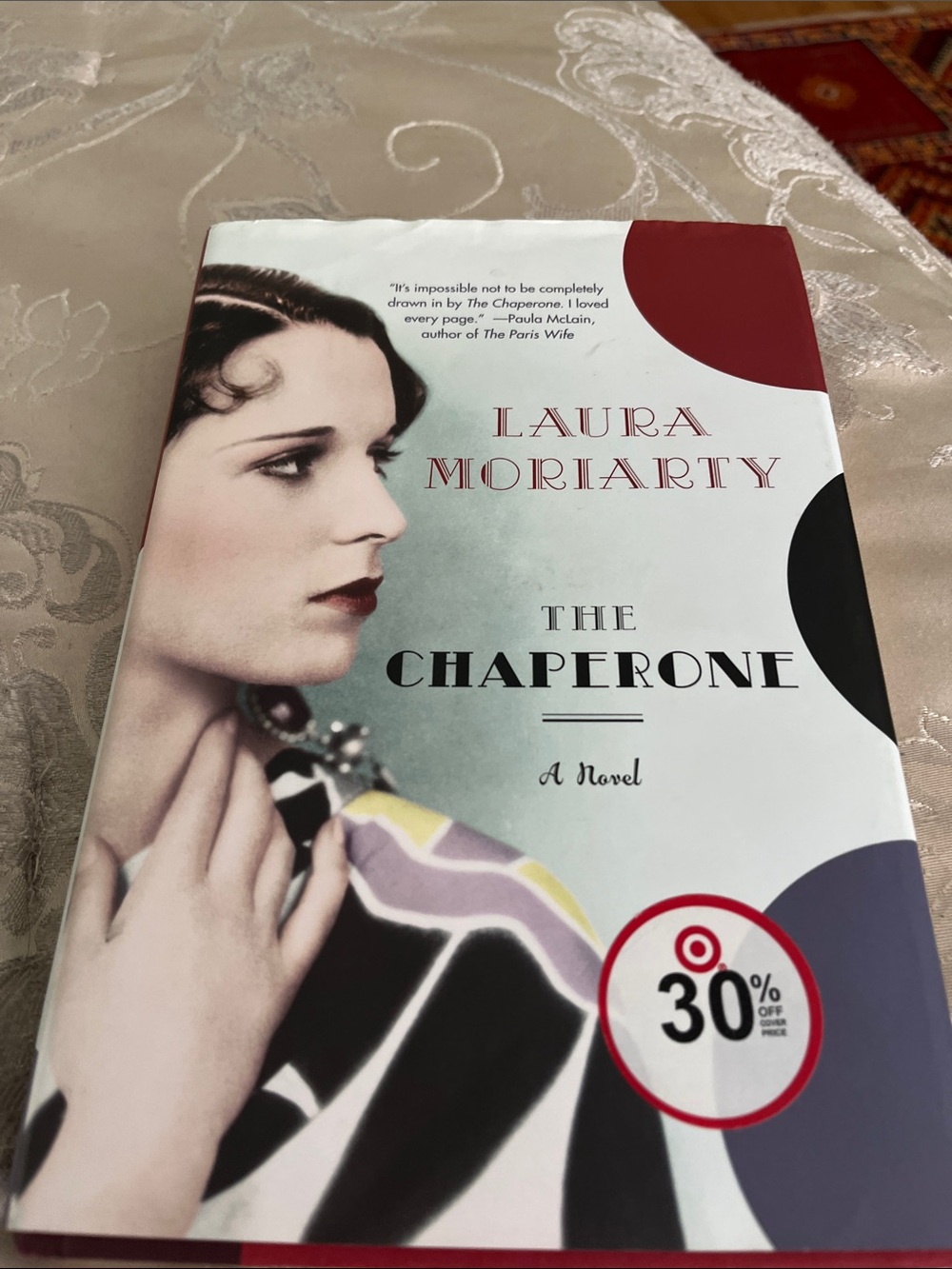 Laura Moriarty The Chaperone — White & Black Paperback Novel
